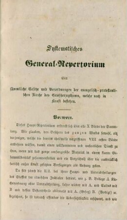 Systematisches General-Repertorium...