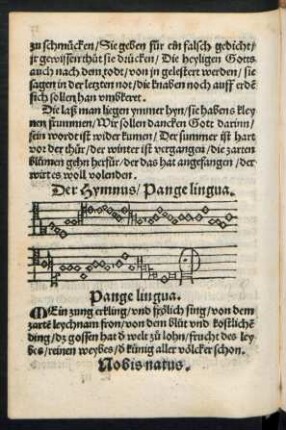 Der Hymnus/ Pange lingua.
