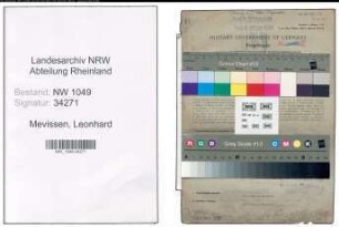Entnazifizierung Leonhard Mevissen , geb. 04.08.1899 (Technischer Angestellter)