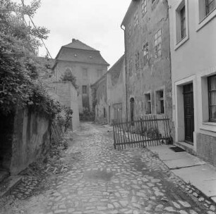 Bautzen, Messergasse : Bautzen. Messergasse. Blick in Richtung Burgplatz