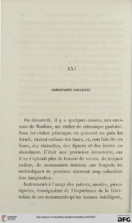 XXI: Caricature gauloises
