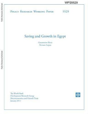 Saving and growth in Egypt