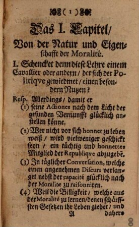 Curieuse und gründliche Moralité