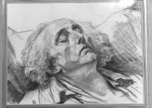 Bildnis eines alten Mannes auf dem Sterbebett