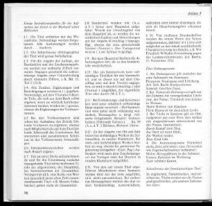 Anlage 4: Einige Instruktionspunkte für die Aufnahme der Zettel in der Murhard´schen Bibliothek