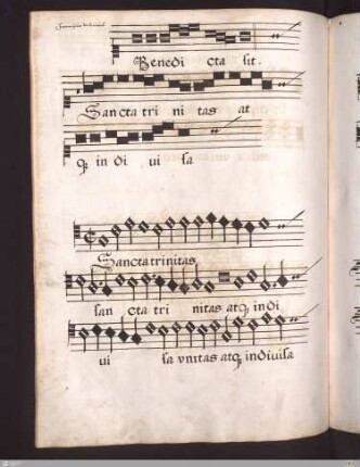 Franciscus de Rivulo : Benedicta sit sancta trinitas