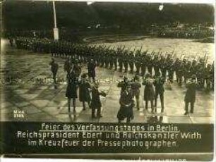 Reichspräsident Ebert und Reichskanzler Wirth am Verfassungstag