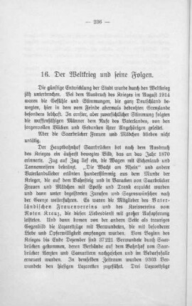 16. Der Weltkrieg und seine Folgen