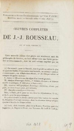 Oeuvres complètes de J.-J. Rousseau, en un seul volume (2)