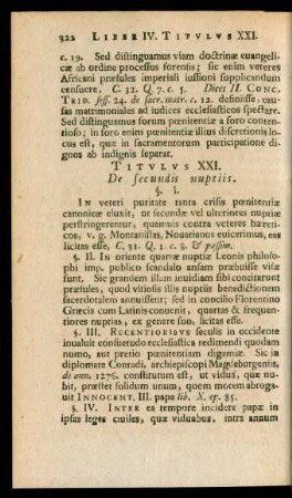 Titulus XXI. De secundis nuptiis.