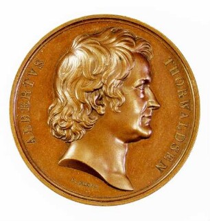 Medaille auf den Bildhauer Bertel Thorwaldsen