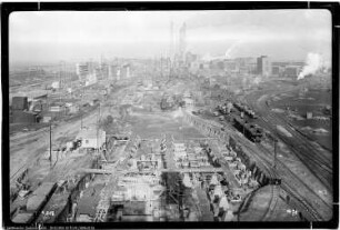 Bau Me 138 Gipsmüllerei, Me 139 Ammoniumsulfatfabrik, Me 141 Gipslager, Gesamtblick