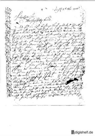4: Brief von Salomon Geßner an Johann Wilhelm Ludwig Gleim
