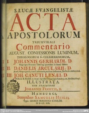 S. Lucae Evangelistae Acta Apostolorum