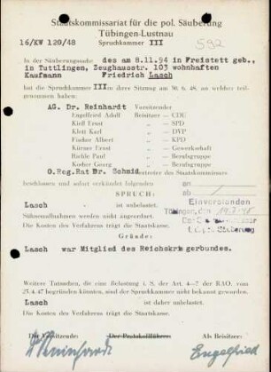 Lasch, Friedrich