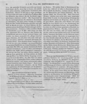 Stuhr, P. F.: Allgemeine Geschichte der Religionsformen der heidnischen Völker. T. 1-2. Berlin: Veit 1836-38 (Beschluss von Nr. 163.)