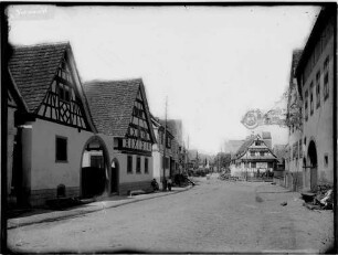 Weisweil Gasthaus zum Erbprinzen mit Wirthausschild