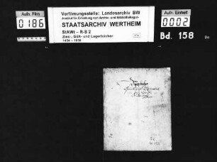 Bronnbacher Grundzinsbuch über Niklashausen, renoviert anno 1746