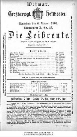 Die Leibrente