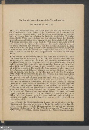 So fing die neue demokratische Verwaltung an
