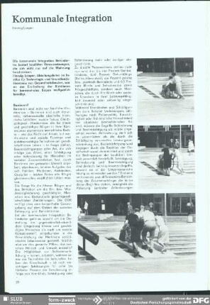 Kommunale Integration : Rehabilitation