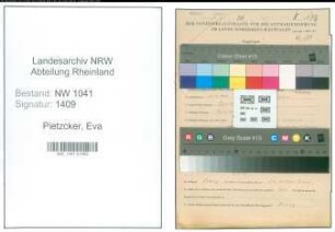 Entnazifizierung Eva Pietzcker , geb. 21.04.1902 ()