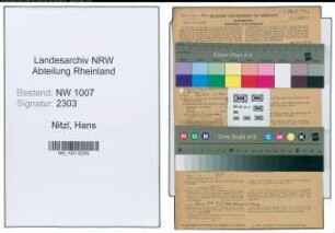 Entnazifizierung Hans Nitzl , geb. 10.01.1900 (Ingenieur)