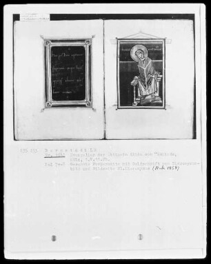 Evangeliar mit Capitulare der Äbtissin Hitda — Hieronymus, Folio 8recto