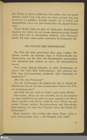 Die Flucht der Erzherzogin