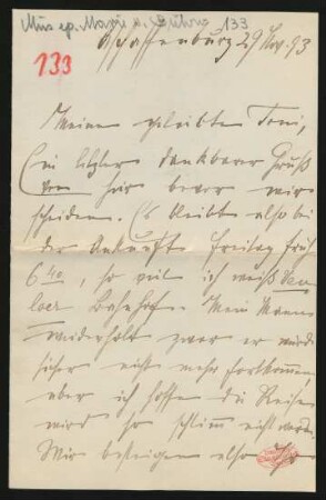 Brief an Toni Petersen : 29.11.1893