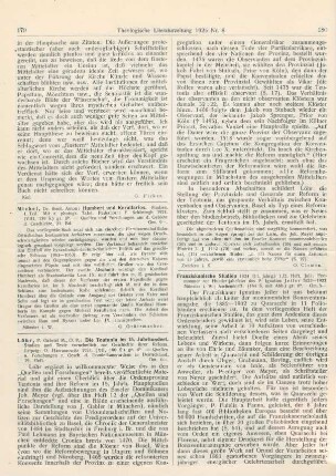 180-181 [Rezension] Franziskanische Studien ; 11.1924