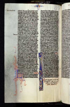 Figureninitiale (Liber Hester): I(n diebus Asveri), zwei Drachen