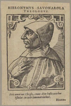 Bildnis des Hieronymvs Savonarola