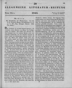 Berndt, E. G. F.: Die Krankheiten der Wöchnerinnen. Erlangen: Heyder 1846