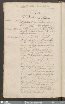 Cap. VII. De Incolis Lusatiae