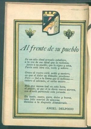 Al frente de su pueblo