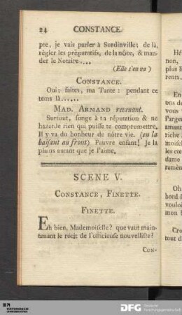 Acte Premier: Scene V.