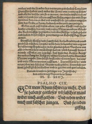 Psalmo CIX.