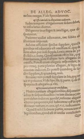 De renunciatione et conclusione.