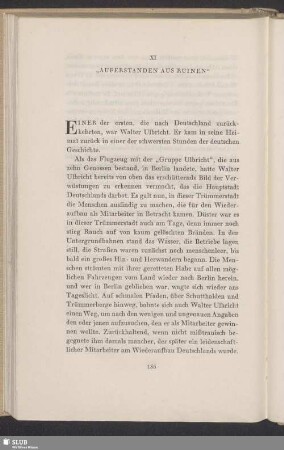 XI „Auferstanden Aus Ruinen“