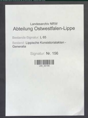 Personalia, Einkünfte und Dienstangelegenheiten der Pastoren