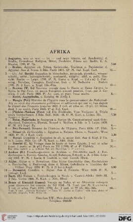 Afrika (Nr. 1-35)