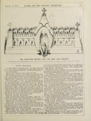 The rejected design for the new law courts