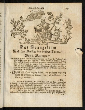 269-288, Das I. Hauptstück - Das II. Hauptstück