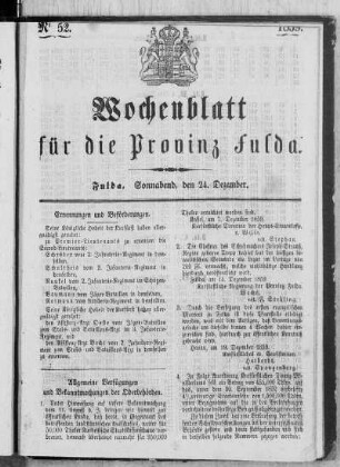 Nr. 52, Ausgabe vom 24. Dezember 1859