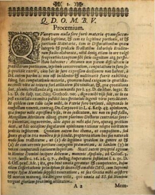 Diss. iur. de legitimae cum quarta vel simili portione, superstiti coniugi debita, concurrentis computatione