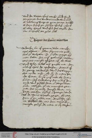 Tugenden des Krautes Widerthon, gereimt