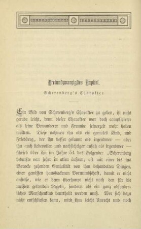 Dreiundzwanzigstes Kapitel. Scherenberg's Charakter