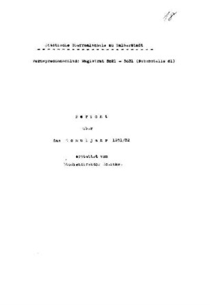 1931/32: Bericht ... - 1931/32