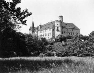 Blick zum Schloss Püchau